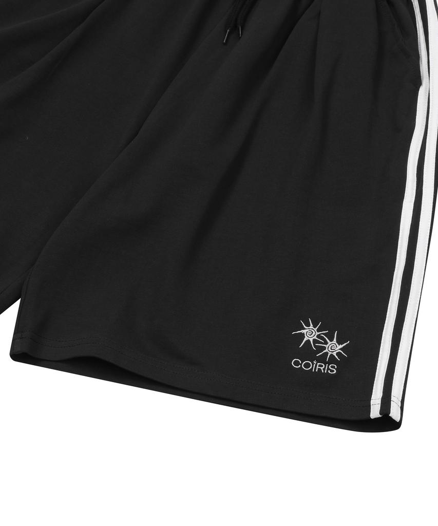 Koiliseu Ebro Side Track Line Sweat Half Pants (2 Colors)