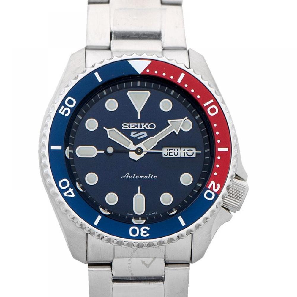 

Seiko 5 Спортивные автоматические мужские часы с синим циферблатом