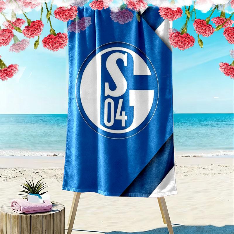 FC Schalke 04 Beach Towel, Large Soft Quick Dry Towel for Beach Camping Swimming