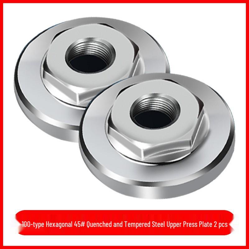 Universal Angle Grinder Flange Set: 100-Piece Kit with Nut, Screw, and Polisher Accessories