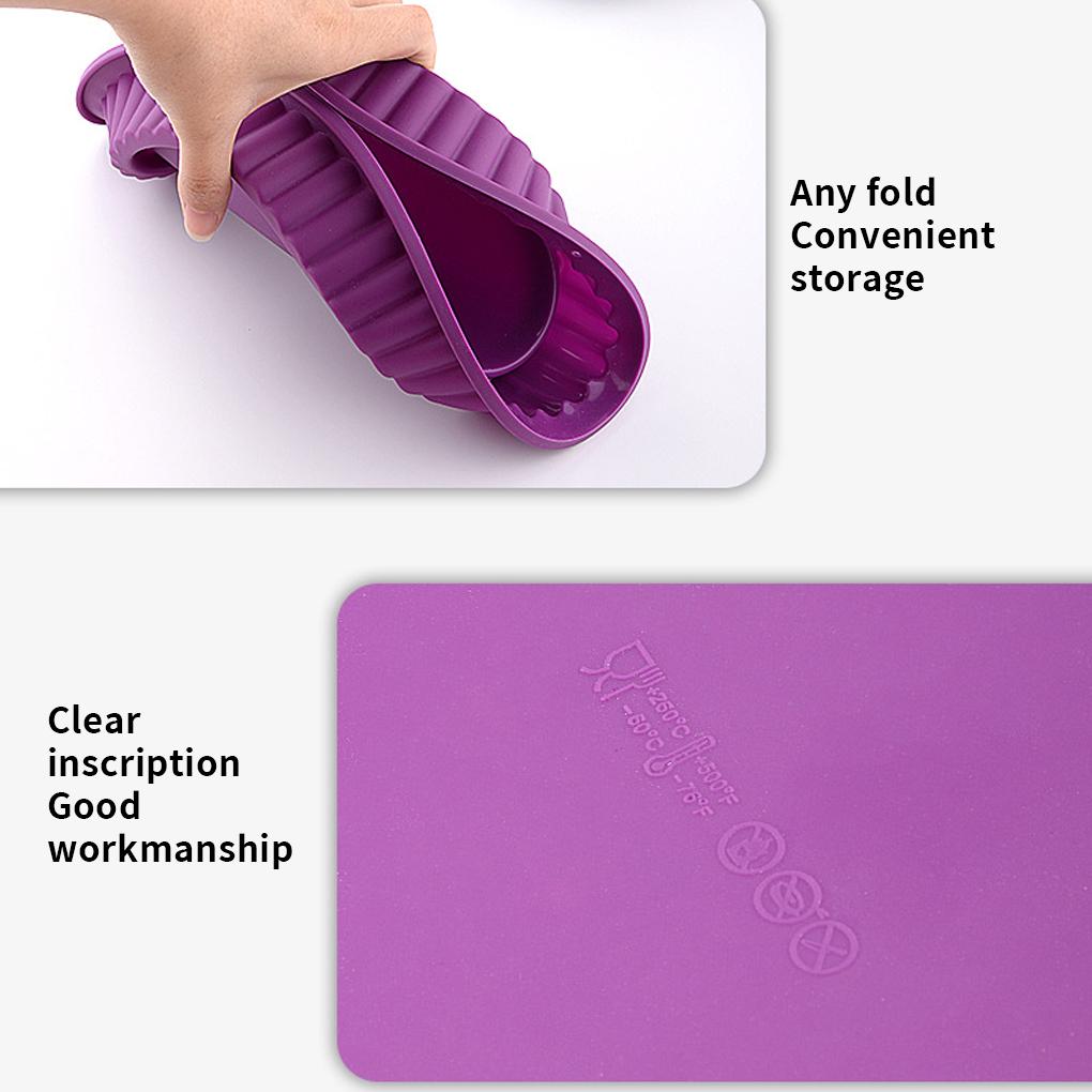 Stampo Rotondo per Pizza da 10 Pollici in Silicone Bordo Pizzo Teglie da Forno Fatto a Mano Vassoio per Pane Biscotti Sottile Stampo per Torta Gadget Utensili da Cucina