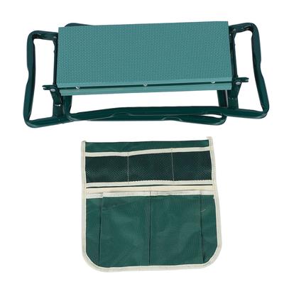 Garten Kniebank und Stuhl Faltbare Kniebank Kniepolster mit großer Werkzeugtasche für Gartenarbeit