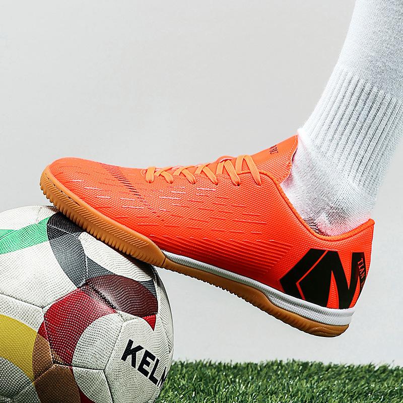 Indoor Futsal IC Flat Football Shoes Men's and Women's Children's Cement Floor Wooden Floor Training Sports Shoes Men's