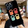 Bodybuilding Gym Fitness Case For iPhone 17 16 15 13 12 11 14 Pro Max Mini Plus 16e 17 Air Bumper Cover Accessories