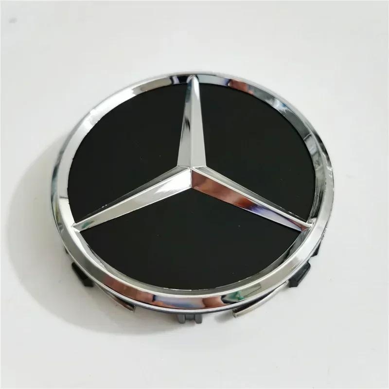 C200 E300 2026 Hot 4PCS/set 75mm Car Wheel Center Hub Caps Cover  Decoration Accessories for Mercedes Benz B/C/E/S Class A Class