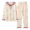 Pure Cotton Women's Sweet Style Long Sleeve Pajama Set - New for Spring, Summer, Autumn 2025.