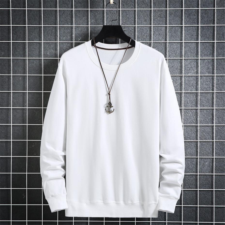 

Мужские толстовки однотонные 12XL большого размера Толстовка Весна Осень Спортивный костюм Мужской однотонный пуловер Большой размер 12XL XS белый