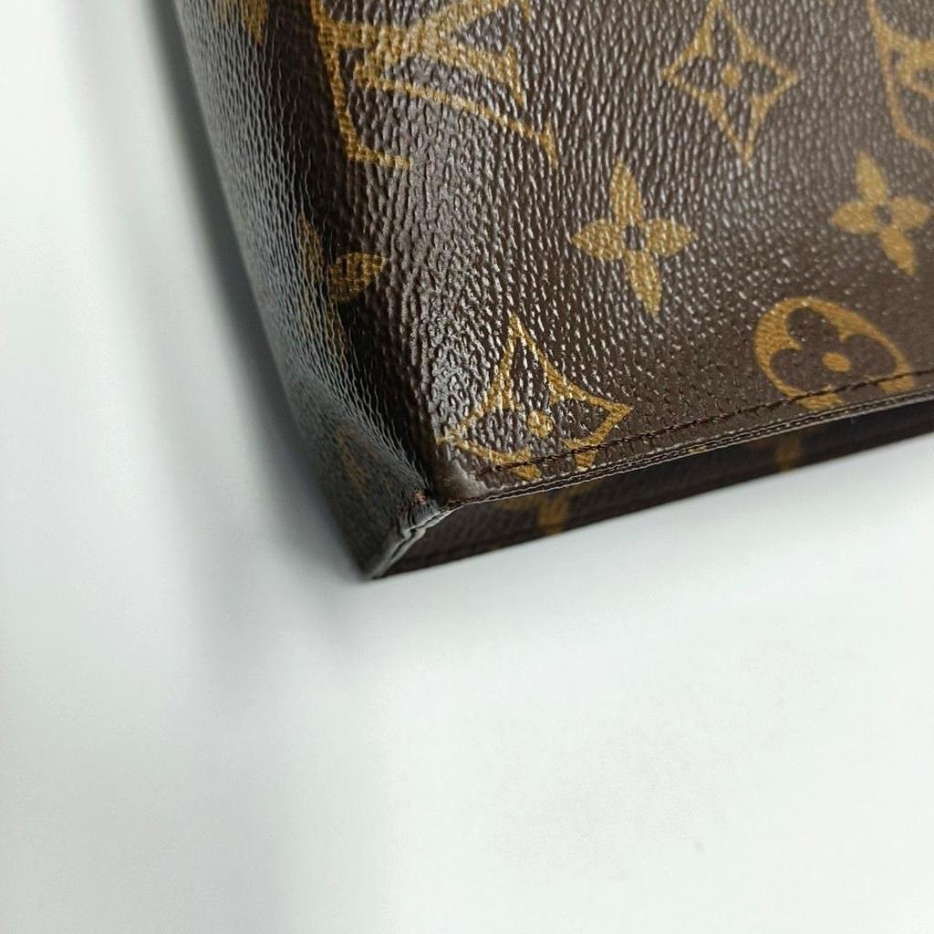 [Gebraucht] Kulturtasche 26 Klassisches Monogramm Canvas und Leder Waschtasche - Gut #Y1SEC4