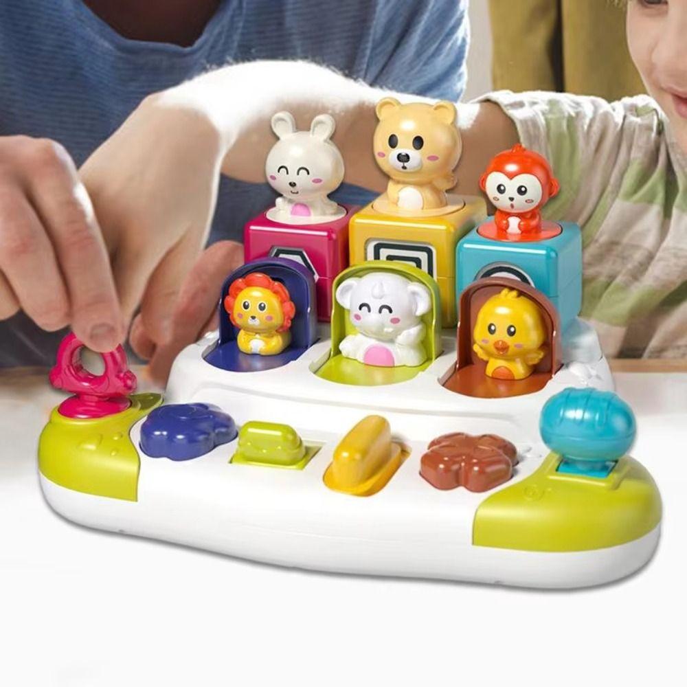

Hide and Seek Peekaboo Switch Box ABS Pop-up Animals Toy Kids Toddlers Babies