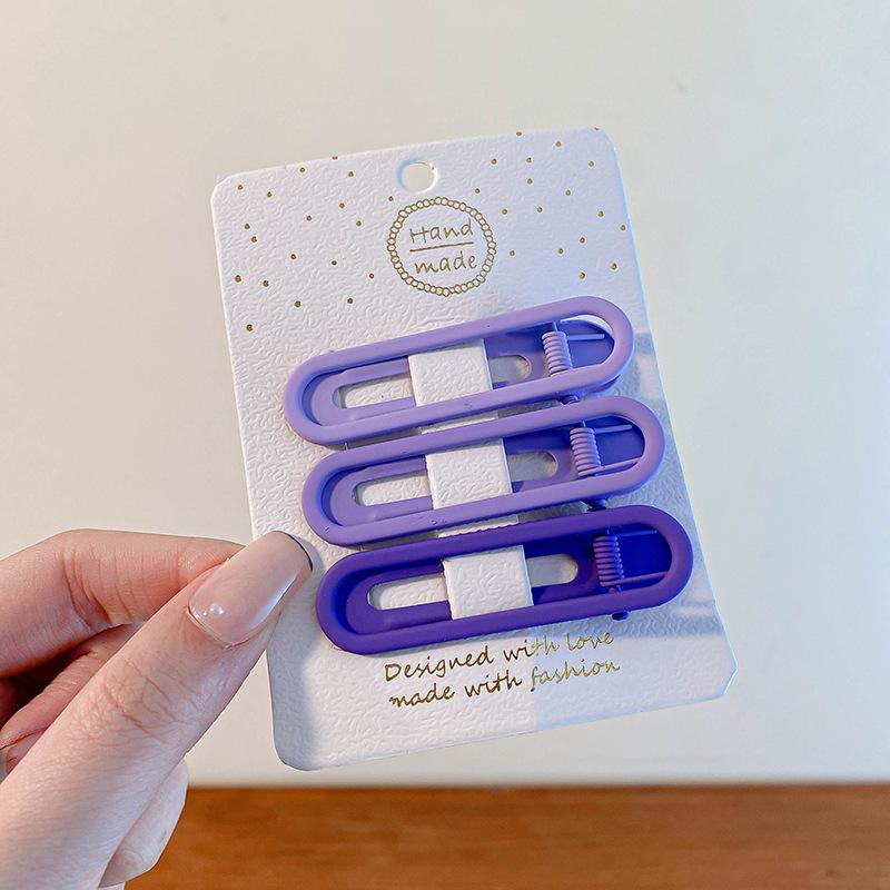 Pink Dopamine Hair Clip: Y2K Seamless Round Hairpin - Cute Small Side Clip for Women’s Bangs