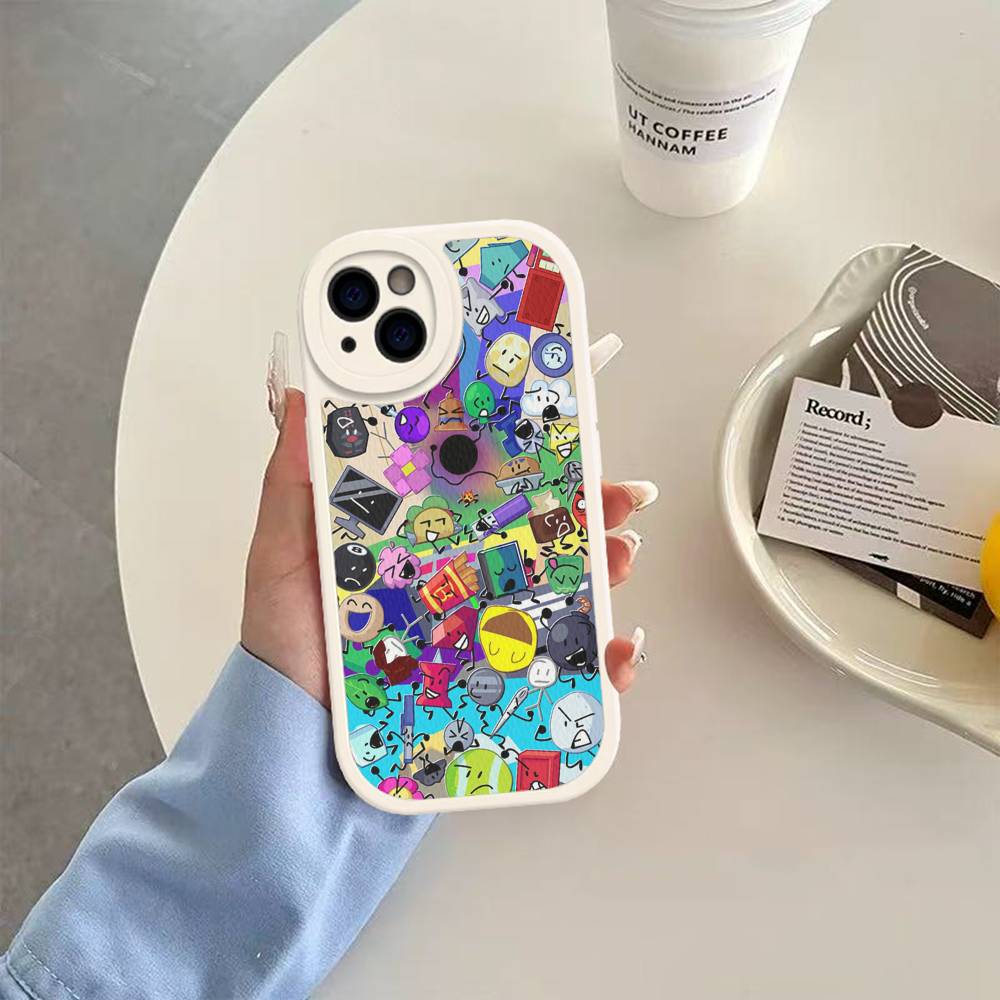 B-Bfdi Battle For D-Dream Island Leather Phone Case For IPhone 16 15 14 13 12 11 Pro Max Plus Shockproof Cover