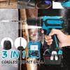 Adjustable Cordless Electric Impact Drill Hammer Screwdriver 3in1 LED Working Ligh Rechargeable 21V/12V Lithium Battery New