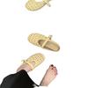 XINZHOU 2025 Summer New Ballet Hollow Breathable Without Heel Small Leather Shoes Women's Hole Shoes Bag Head Half Drag