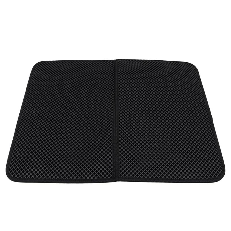 

Коврик для кошачьего туалета Коврик для ловли наполнителя двойной структуры с водонепроницаемым основанием из мягкой резины