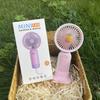 USB Rechargeable Mini Handheld Portable Fan - Compact & Minimalist Design for Summer.