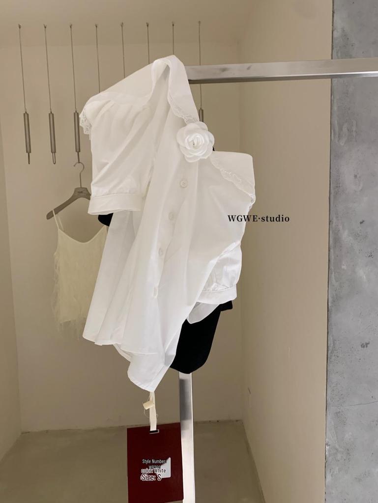 Guangzhou Thirteen Hong Women's Trendy Navy Collar Short Sleeve Shirt for Spring/Summer