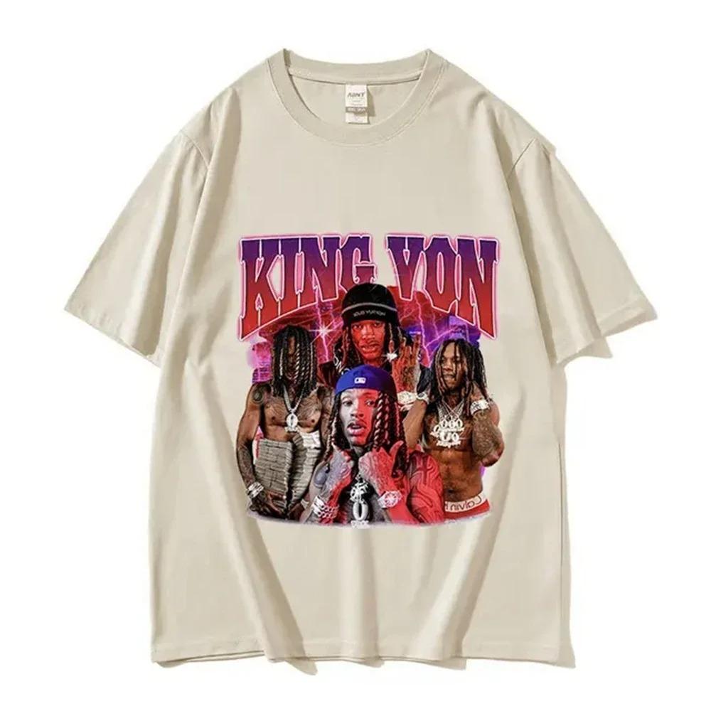 2026 Rapper KKing Von Graphic T Shirt Unisexs Hip Hop Gothic Fashion Short Sleeve Tshirts Oversized Tshirt Streetwear Tops