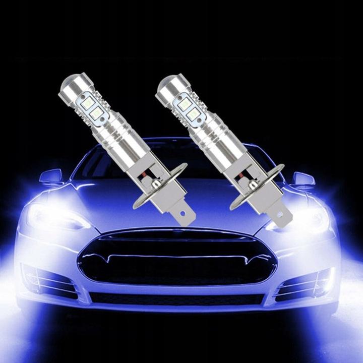 2X Żarówka Led H1 Biała 6000K 3600Lm Canbus 50000H 20W 12-16V Bardzo Mocne
