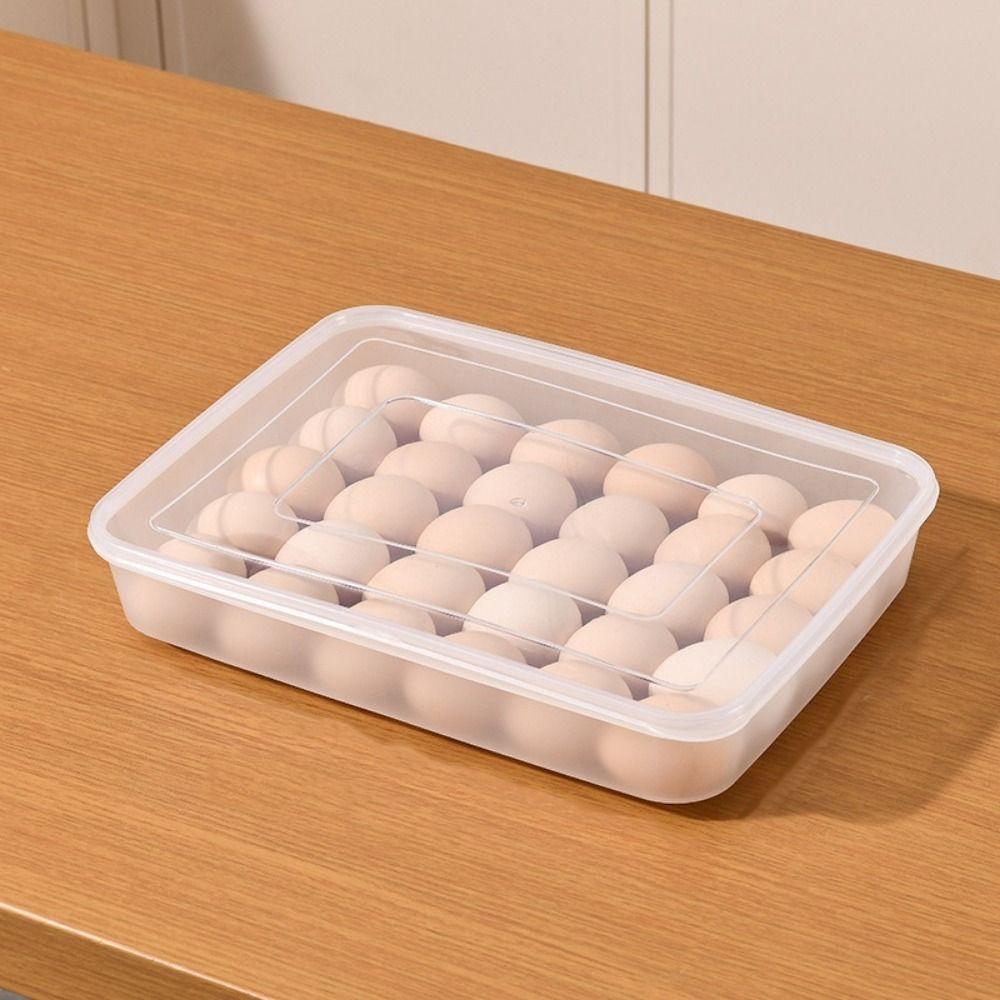 30 Grids Refrigerator Egg Holder Large Capacity Egg Storage Container Durable Egg Tray  Home Use