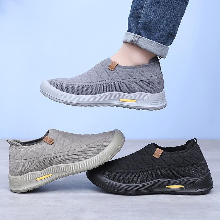 Fashion Men Shoes Spring New Comfortable Soft Sole Sewing Casual Shoe Breathable Non Slip Sneakers Lightweight Large Size Men Shoes