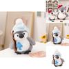 Cartoon Penguin Plush Toy With Polyester Fiber Filling For Childrens Gift And Room Decor