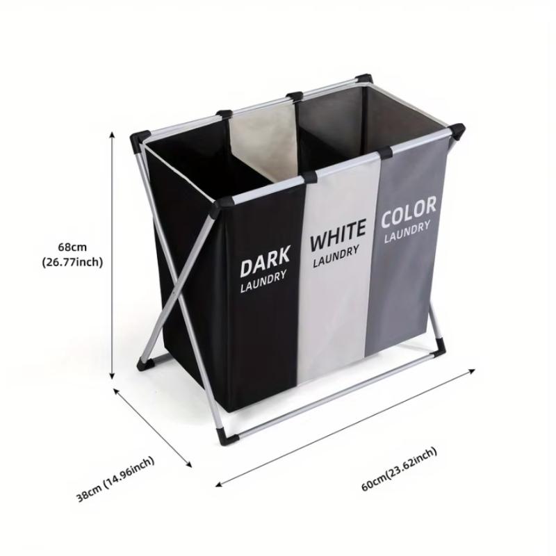 Large Laundry Basket, Freestanding Laundry Hamper, Collapsible Tall Clothes Hamper with Handles for Dirty Clothes