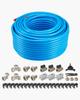 Druckluftleitungs-Kit, 300 Fuß x 3/4 Zoll, HDPE-Aluminium-Druckluft-Rohrleitungssystem, Auslaufsicher, Druckbeständig & Einfach zu installieren