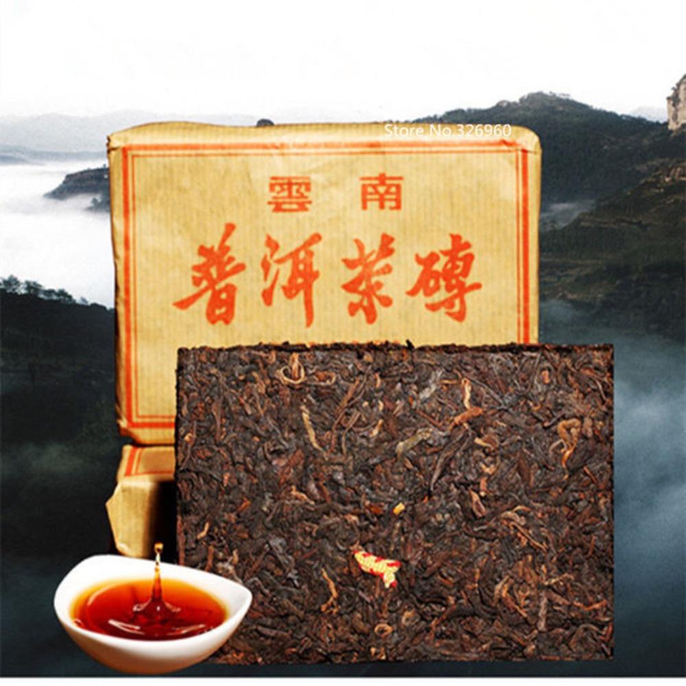 100g Pu er Tea Brick Ripe Puerh Dark Tea Aged Pu erh Heicha