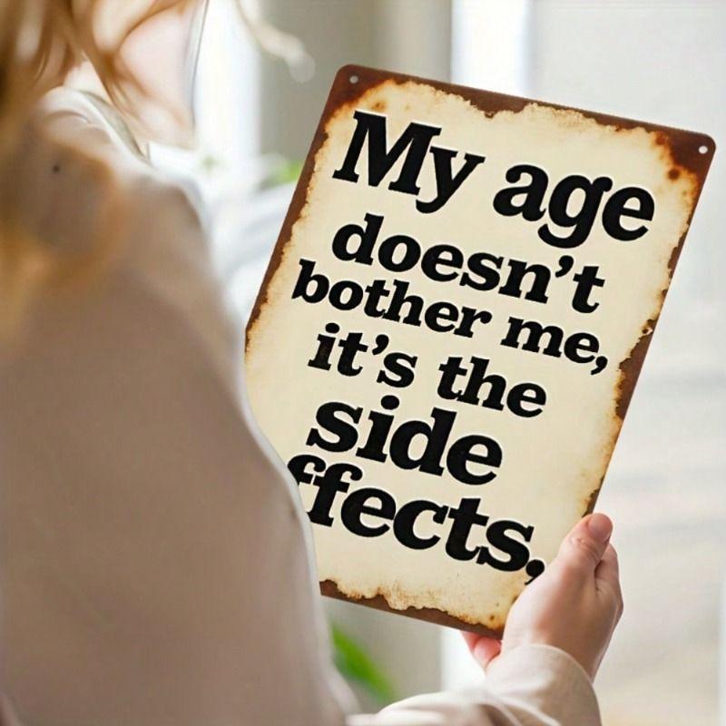 Vintage Metalen Blik Wandposter Bord 20x30cm