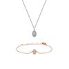 Star Series Light Luxury Bracelet Set Synthetic Cubic Zirconia Alloy Brass Necklace Women's N655C626