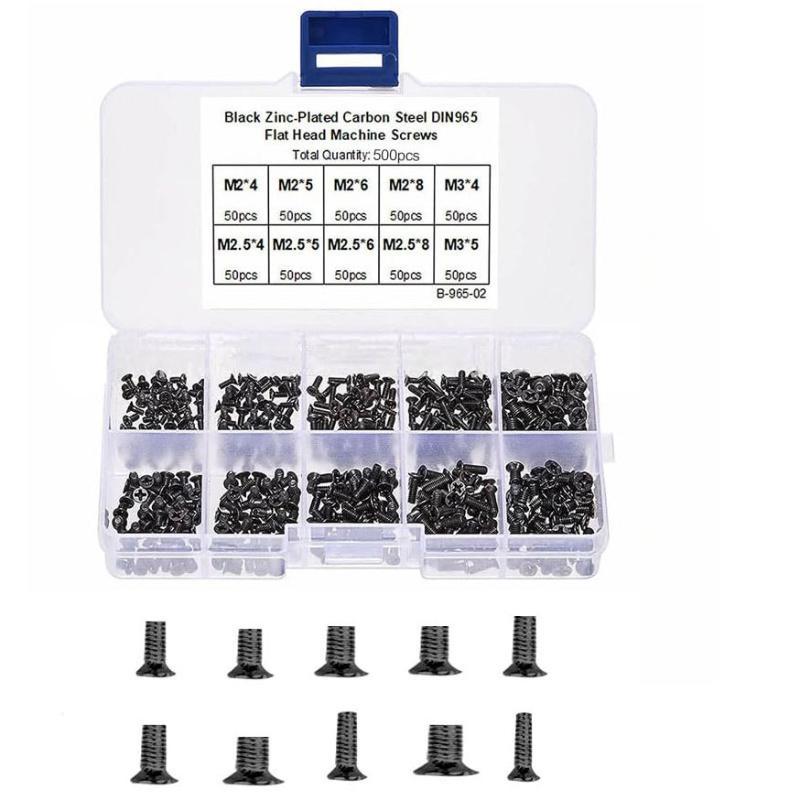500/600Pcs M2 M2.5 M3 Mini Screw Set Carbon Steel Computer Notebook Laptop Repair Screws Kit