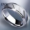 Men Fashion Matte Geometric Band Finger Ring Wedding Engagement Jewelry Gift