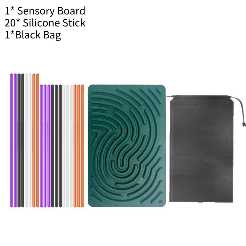 Square Activity Sensory Board Silica Gel Decompression Puzzle Toy Fun Children