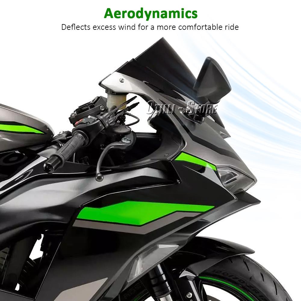 Motorcycle Accessories Windscreen Windshield Double Bubble For KAWASAKI NINJA ZX-6R ZX 6R ZX6R Ninja 2024 2025