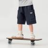 Boys' Lyocell Linen Cargo Shorts