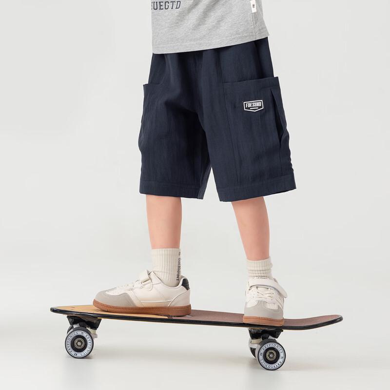 Boys' Lyocell Linen Cargo Shorts