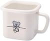 Toyoho ANDY THE MOUSE Enamel Multi-Square Pot, White, Size: Approx. W17.8 X D14 X H11.8, AMJ-2301