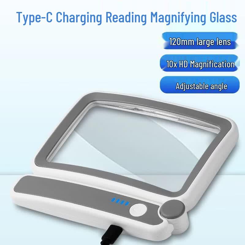 

Qiuciao 10x LED USB-C Rechargeable Magnifying Glass