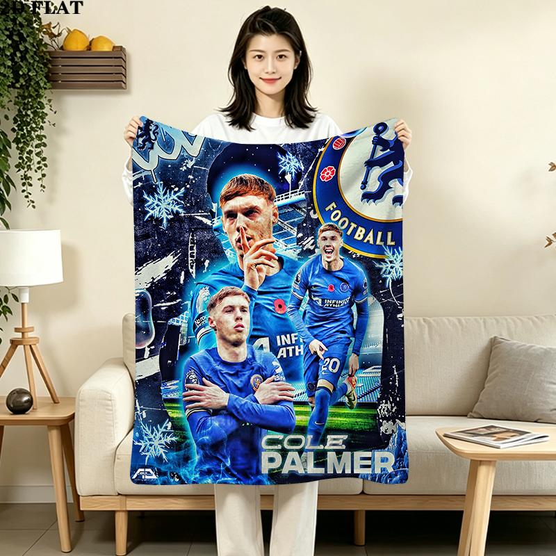 Cole Palmer Print Flannel Blanket High Quality Warm Comfortable Cover for All Seasons Perfect for Gifts Home Decor