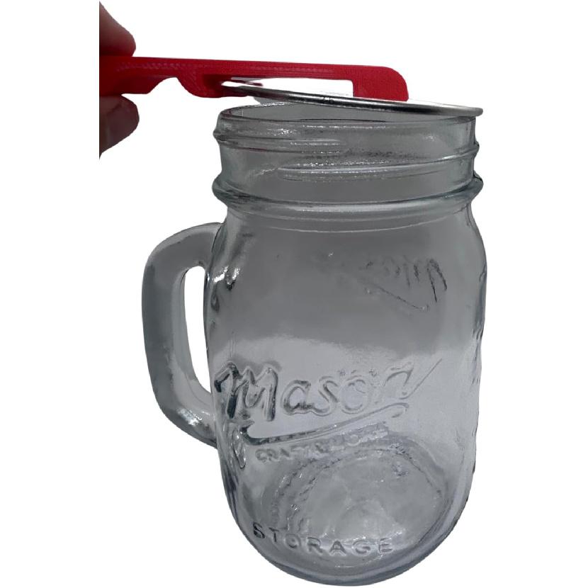 Canning and Mason Jar Opener, Easy Release Vacuum Seal for all lids magnetic (Black) красный