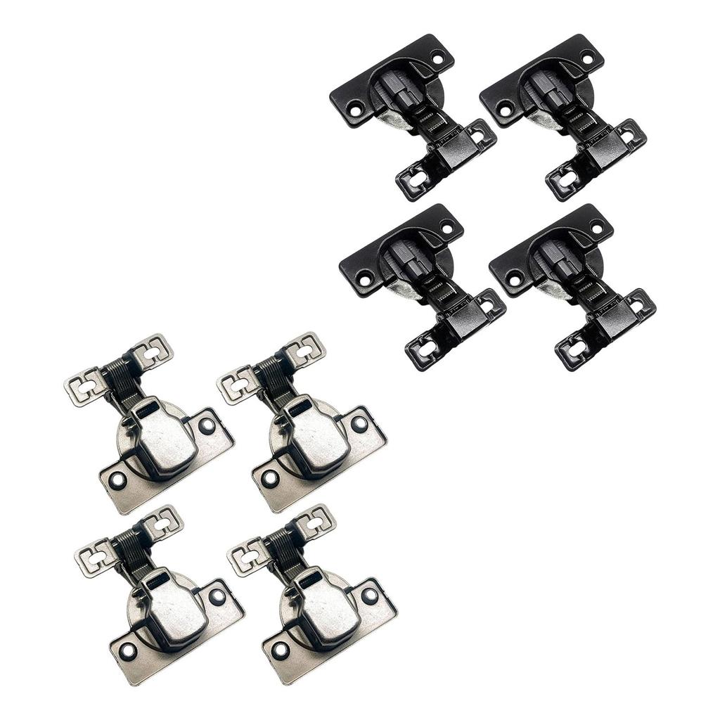 4x Self Closing Door Hinges Carbon Steel ,Furniture Hardware, Easy To Install, Rust Resistant Cabinet Hinges Cupboard Hinges
