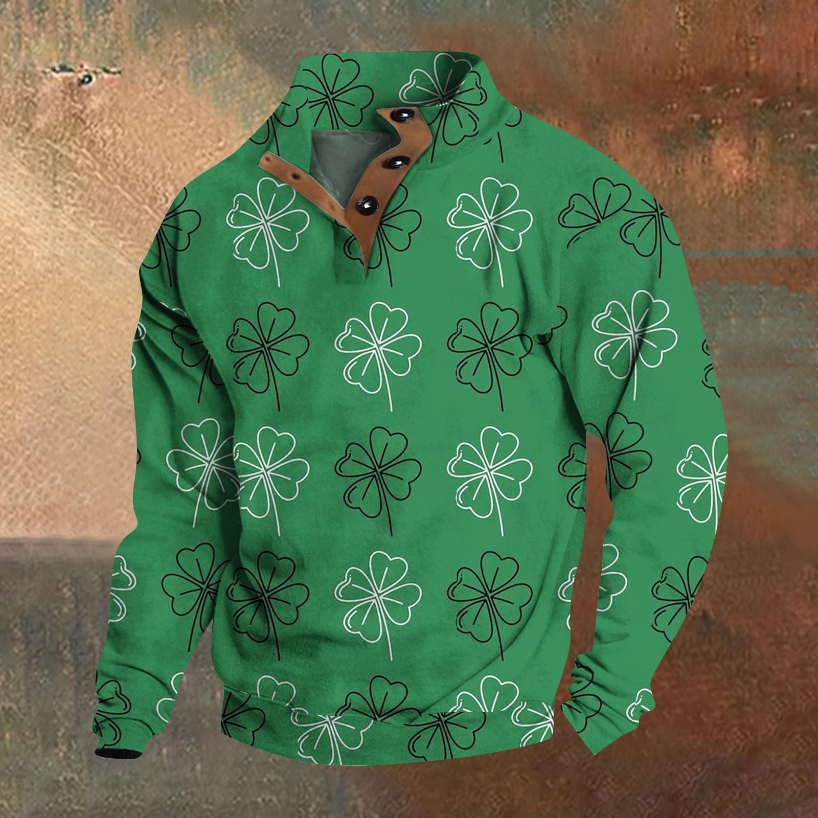 

Spring And Men s Standing Collar Sweatshirt Is Outdoor Casual Sweaters Tops XXL армія зелений колір
