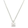 & Co.. Zinkenfassung Detail Weißer Diamant Halskette Damen Halskette Silber 925870