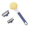 Kitchen Dish Brushes 3 in 1   Handle Pot Pan Sponge Scrubber Brush Cleaning Tool Set