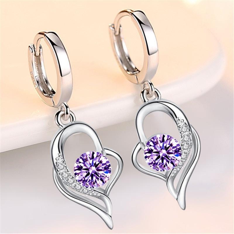 

Delysia King Модні Вишукані Сережки Подарунки для Жінок фіолетовий