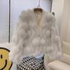 Imitation Fox Fur Jacket Femininity Celebrity Short New Winter Light Wool Cardigan Top