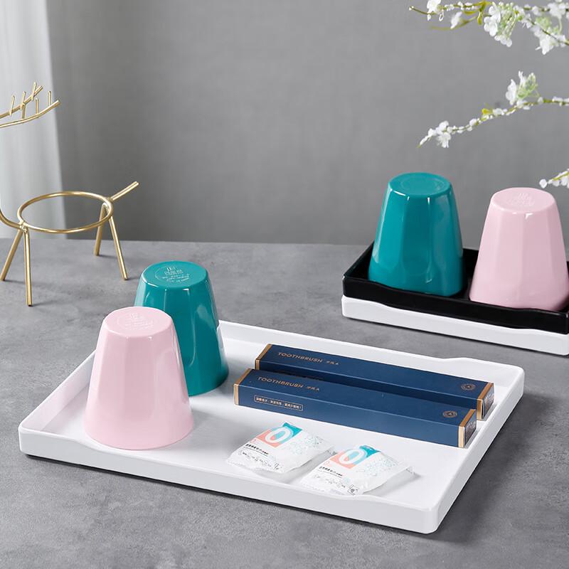 

Pabei 10-inch Melamine Wood Grain Rectangular Tray