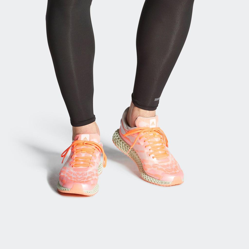 adidas 4D Runner 'Signal Coral' (Unisex) Footwear White / Footwear White / Signal Coral Running Shoes FW6838