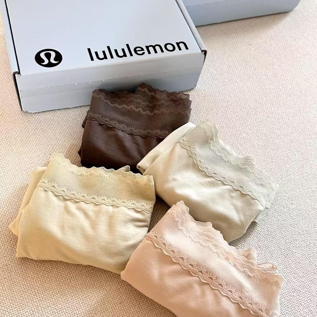 Lulu Women's Mid-Waist Lace Trim Modal Seamless Panties