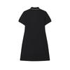 New FILA ORIGINALE Short Sleeved Dress Women's Jet Black BK F51W529316F-BK